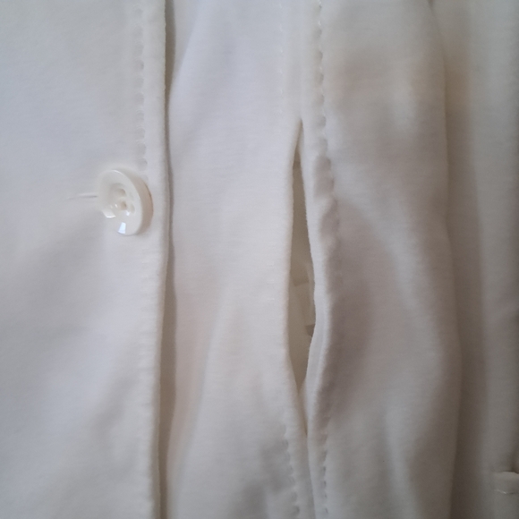 Forever 21 White Double Breasted Pea Coat - Picture 3 of 4